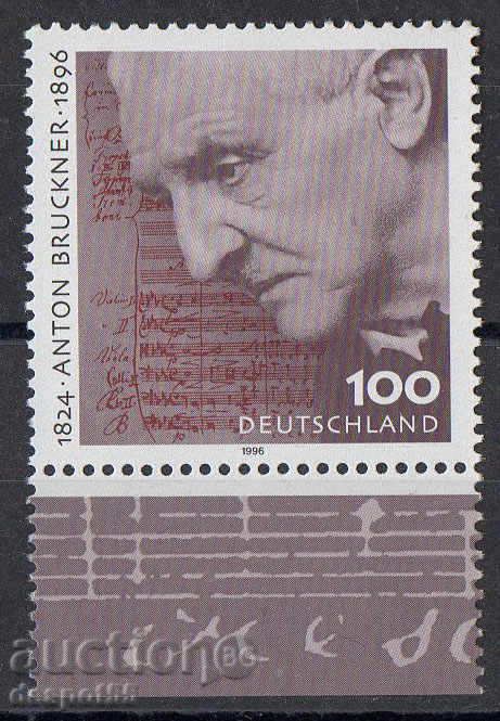 1996. Germania. Anton Bruckner (1824-1896), compozitor.