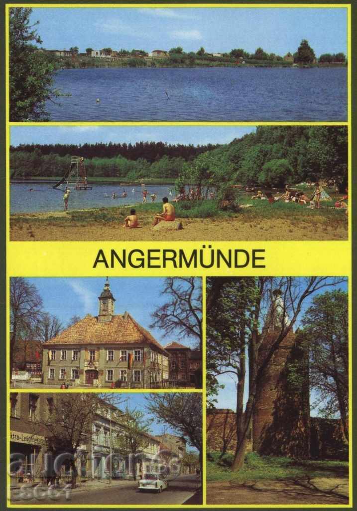Καρτ ποστάλ Views Angermunde 1982 από τη Γερμανία ΛΔΓ