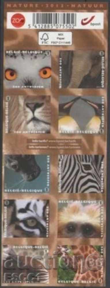 Чисти марки Фауна Животни Зоопарк  2013 от Белгия