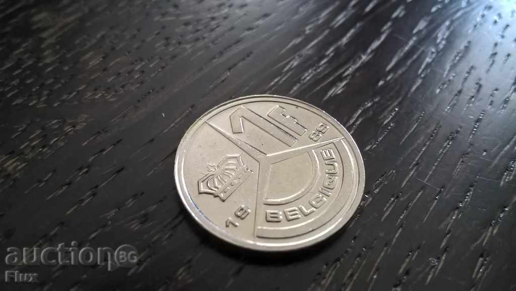Монета - Белгия - 1 франк | 1989г.
