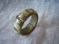 Old ivory bracelet and brass