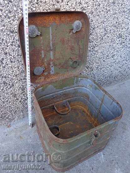 Παράδοση κουτί μεταλλικό κουτί Στρατού Β 'Παγκοσμίου Πολέμου