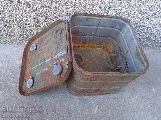 κουτί μεταλλικό κουτί Στρατού Β 'Παγκοσμίου Πολέμου - 7