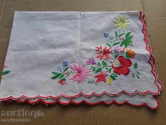 Old embroidered cardboard, tablecloth, millet, Bulgarian embroidery with price 48.00 BGN | € 24.54 Old embroidered cardboard, tablecloth, millet, Bulgarian embroidery with price 48.00 BGN | € 24.54