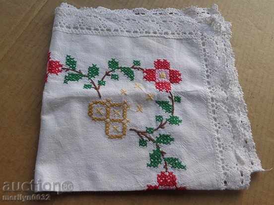 Old embroidered cardboard, tablecloth, millet, Bulgarian embroidery - 5 Old embroidered cardboard, tablecloth, millet, Bulgarian embroidery - 5