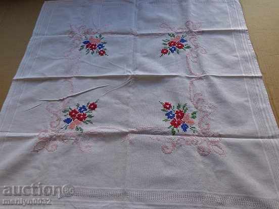 Old embroidered cardboard, tablecloth, millet, Bulgarian embroidery with price 30.00 BGN | € 15.34 Old embroidered cardboard, tablecloth, millet, Bulgarian embroidery with price 30.00 BGN | € 15.34