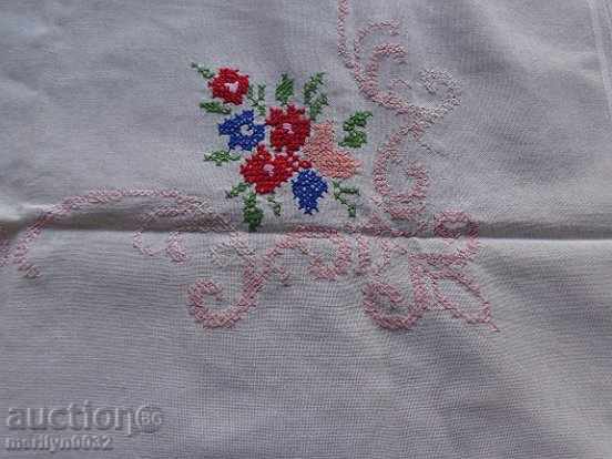 Auction Old embroidered cardboard, tablecloth, millet, Bulgarian embroidery Auction Old embroidered cardboard, tablecloth, millet, Bulgarian embroidery