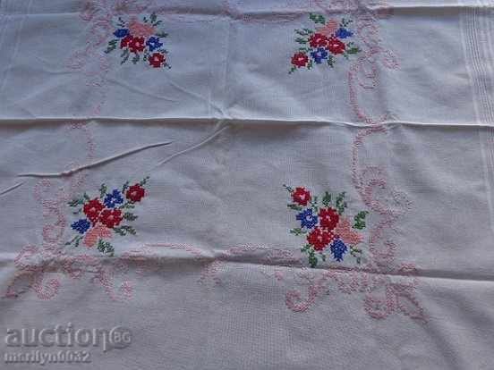 Old embroidered cardboard, tablecloth, millet, Bulgarian embroidery - 5 Old embroidered cardboard, tablecloth, millet, Bulgarian embroidery - 5