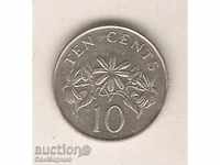 + Singapore 10 cenți 1989