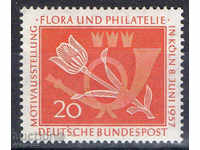 1957. FGD. Exhibition "Flowers and Philately", Cologne.