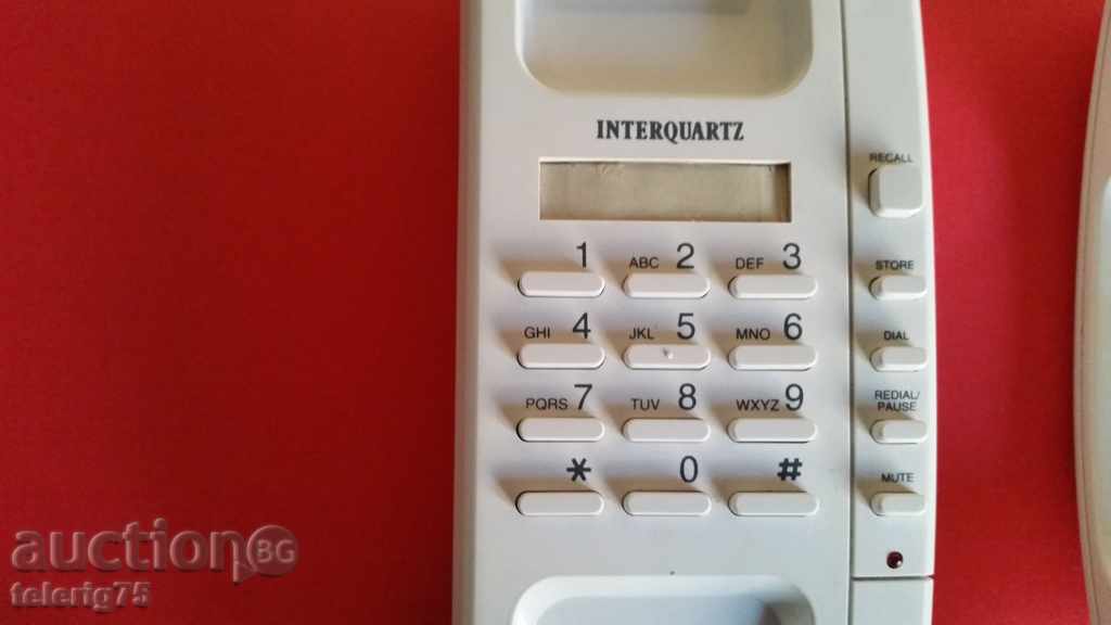 Auction  English Phone with INTERQUARTZ Voyager Memory with Buttons