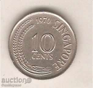 +Сингапур  10  цента  1970 г.