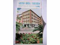Advertising brochure Grand Hotel UNIVERSO Naples