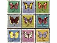 Καθαρίστε τα σήματα Πανίδα έντομα Πεταλούδες 1967 Πολωνία