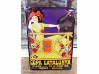 Metal Plate Miscellaneous Copa Cataluña Barcelona retro 1910