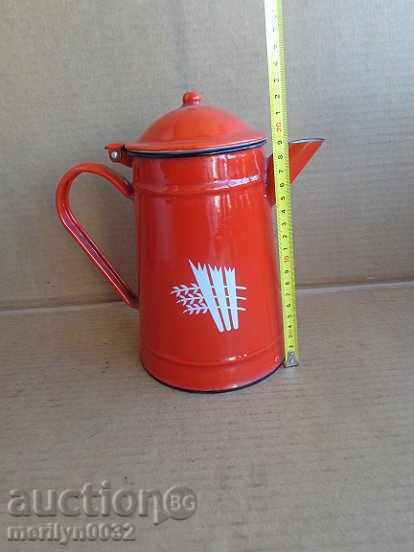 Enamelled pot, kettle, ketchup, kettle, wounded sod with price 49.00 BGN | € 25.05 Enamelled pot, kettle, ketchup, kettle, wounded sod with price 49.00 BGN | € 25.05
