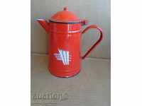 Επισμάλτο αγγείο, τσαγιέρα, κανάτα, κανάτα, πρώιμο κοκ