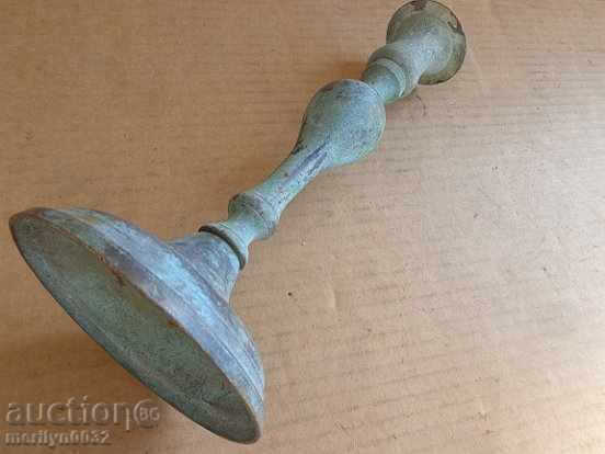 Old bronze Ottoman candlestick, lamp, candelabra candle - 5 Old bronze Ottoman candlestick, lamp, candelabra candle - 5