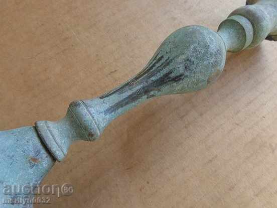 Old bronze Ottoman candlestick, lamp, candelabra candle - 6 Old bronze Ottoman candlestick, lamp, candelabra candle - 6