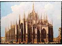 Postcard Milan Cathedral in Italy
