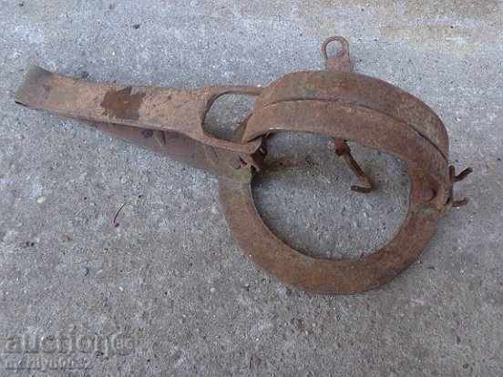 Παλιά χέρι-πλαστά παγίδα, σφυρήλατο σίδερο πρωτόγονη - 7 Παλιά χέρι-πλαστά παγίδα, σφυρήλατο σίδερο πρωτόγονη - 7