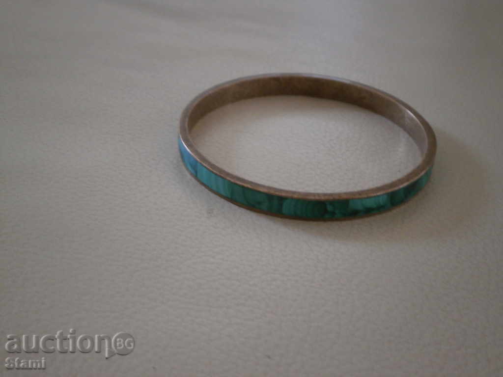Delivery of Bracelet of malachite and brass, new