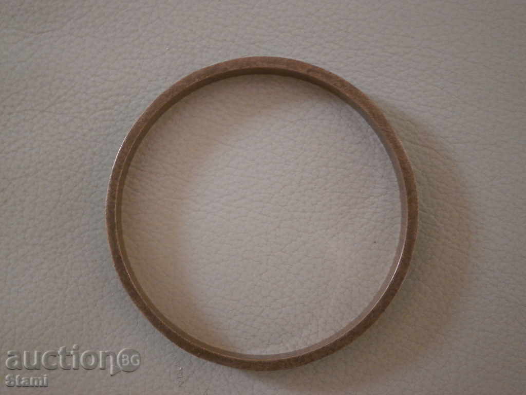 Bracelet of malachite and brass, new - 5