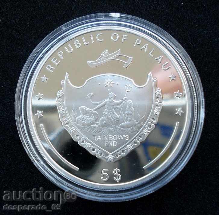 (¯`'•.¸ $5 2009 PALAU UNC ¸.•'´¯) with price 95.00 BGN | € 48.57 (¯`'•.¸ $5 2009 PALAU UNC ¸.•'´¯) with price 95.00 BGN | € 48.57