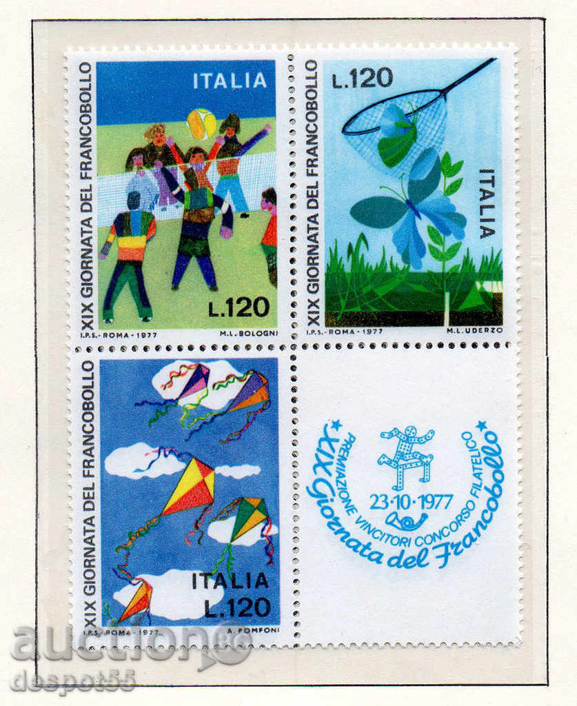 1977. Италия. Ден на пощенската марка. Блок.