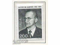 1981 Italia. Alcide De Gasperi (1881-1954), politician.
