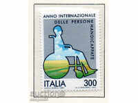 1981 Italia. Anul Internațional al Persoanelor cu Handicap.