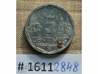 5 центимос 2009 Перу