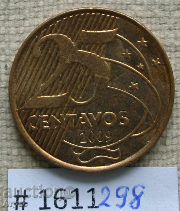 25 cents 2009 Brazil