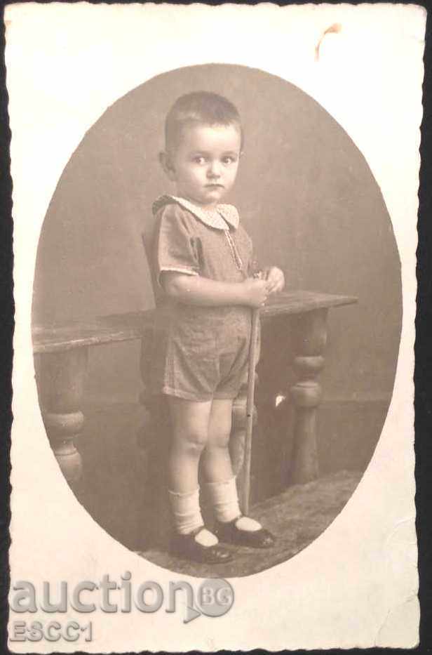 Καρτ ποστάλ - Εικόνα Παιδί 1927 από τη Βουλγαρία