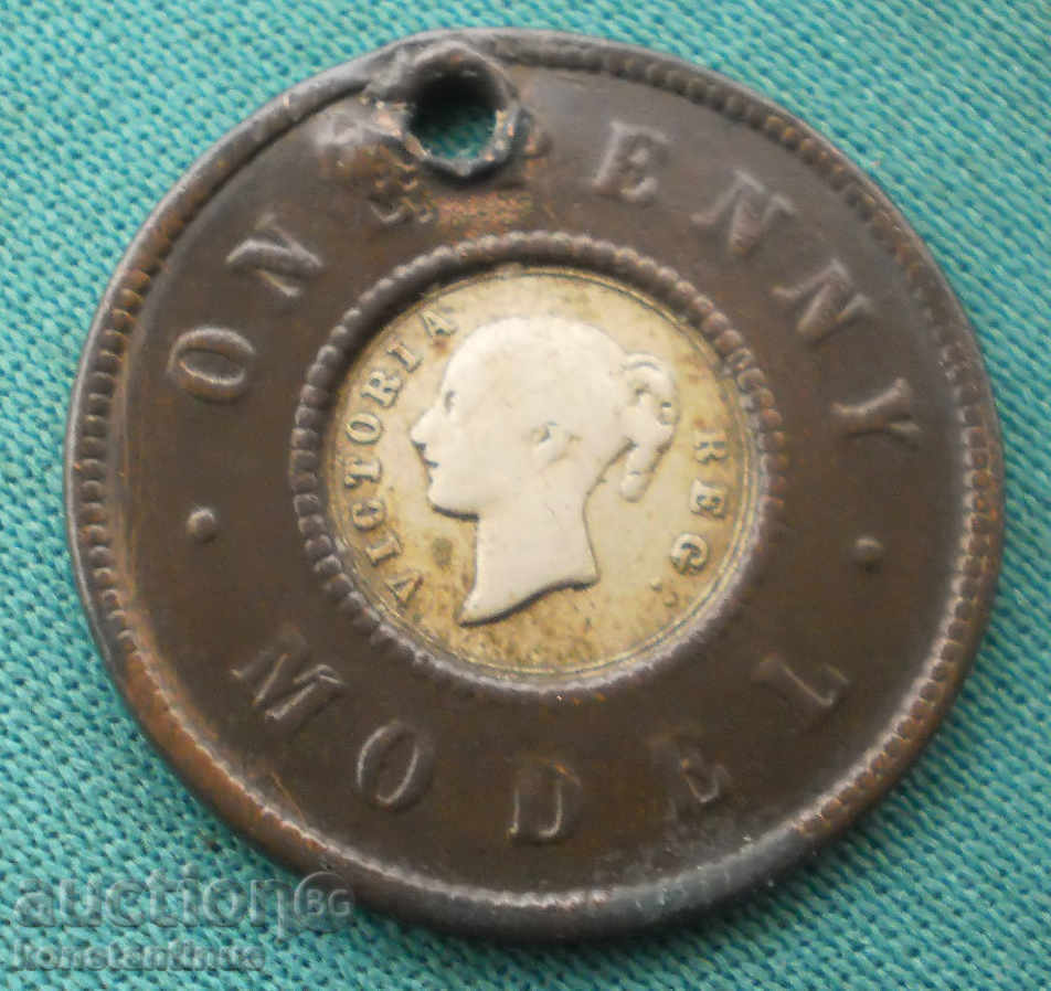 Anglia Model 1 Penny 1865 Rare (kkk) cu preț € 5.11 | 9.99 BGN Anglia Model 1 Penny 1865 Rare (kkk) cu preț € 5.11 | 9.99 BGN