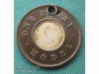 England Model 1 Penny 1865 Rare (kkk)