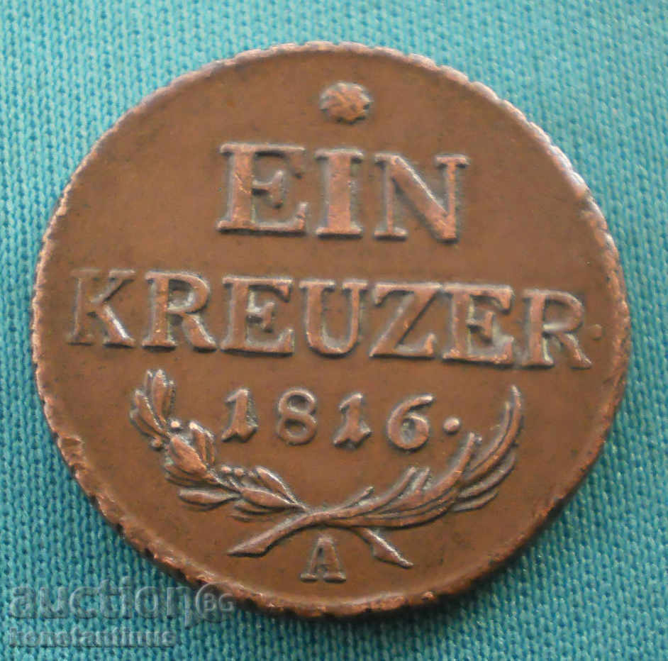 Austria 1 Kreuzer 1816 A Rare (kkk) cu preț € 5.62 | 10.99 BGN