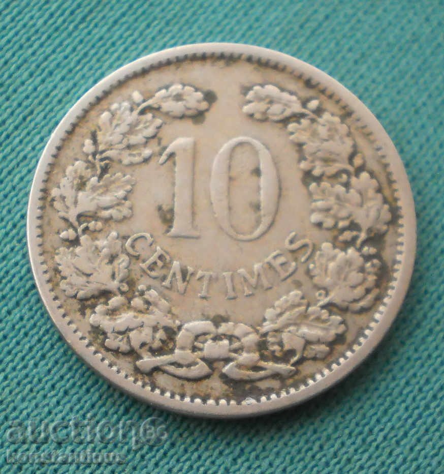 Luxemburg 10 Sentim 1901 Rare (kkk) cu preț € 4.60 | 9.00 BGN