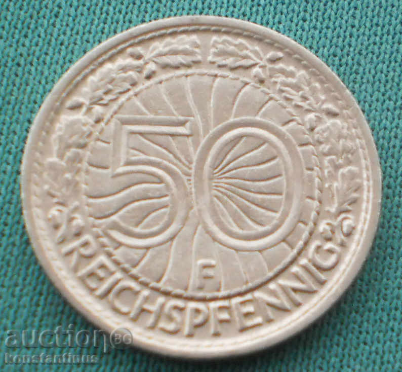 Германия Райх 50 Пфениг 1927 F Rare ( kkk ) с цена € 8.69 | 17.00 лв. Германия Райх 50 Пфениг 1927 F Rare ( kkk ) с цена € 8.69 | 17.00 лв.