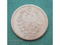 Германия I Райх 20 Пфениг 1874 D Rare Сребро ( kkk )