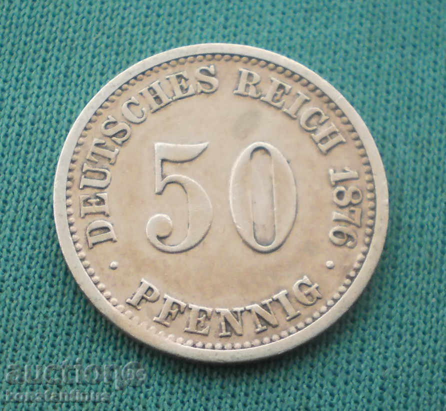 Германия I Райх 50 Пфениг 1876 С Rare Сребро ( kkk ) с цена € 14.83 | 29.00 лв. Германия I Райх 50 Пфениг 1876 С Rare Сребро ( kkk ) с цена € 14.83 | 29.00 лв.