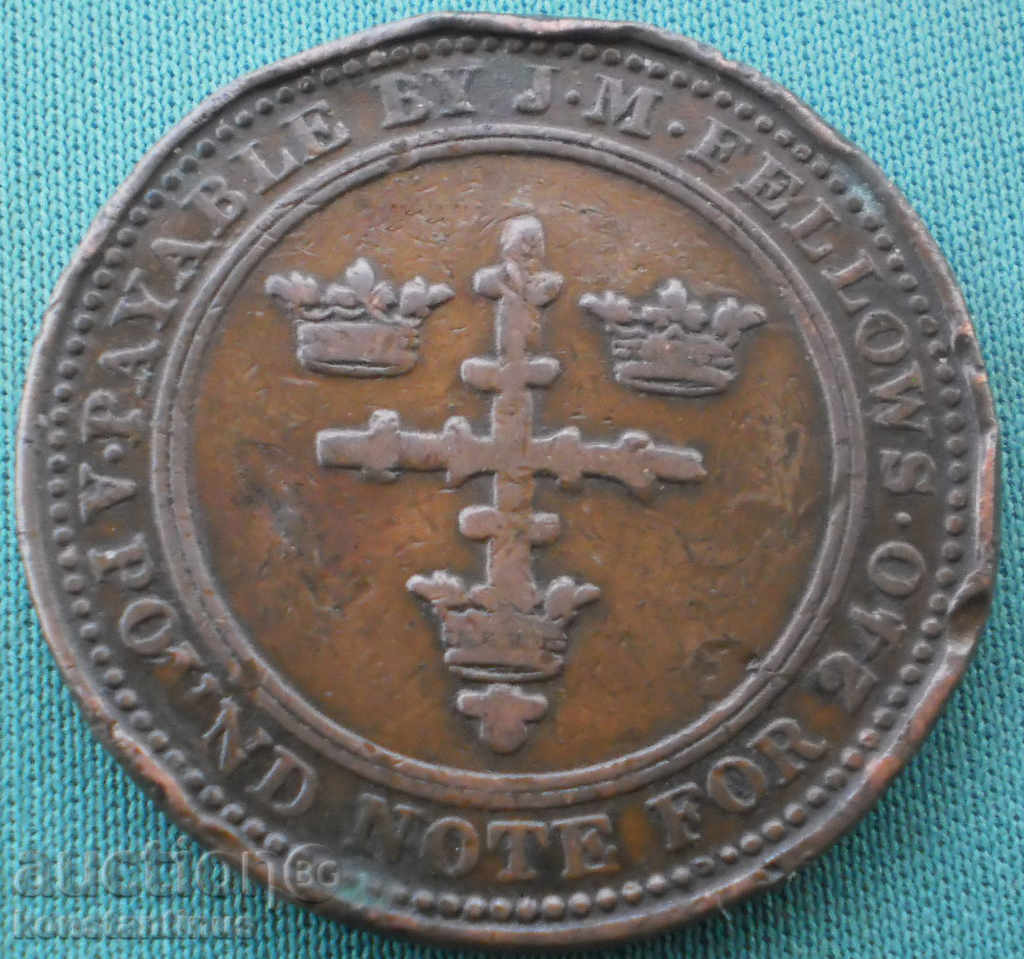 Anglia 1 Penny 1812 Foarte rare (KKK) cu preț € 20.45 | 40.00 BGN