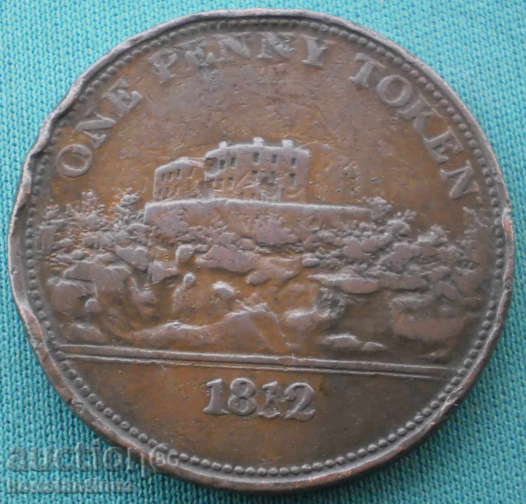 England 1 Penny 1812 Very Rare (kkk)