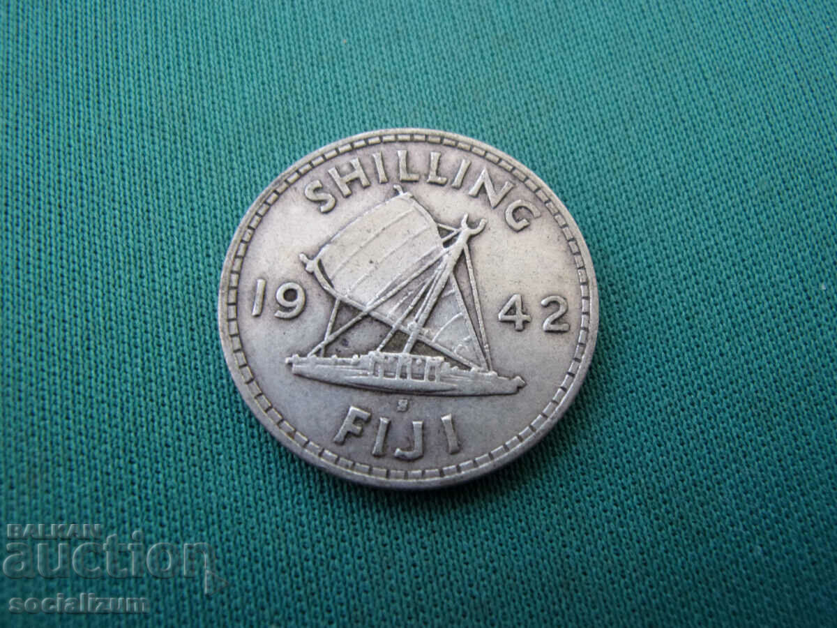 Fiji 1 Shilling 1942 Rare