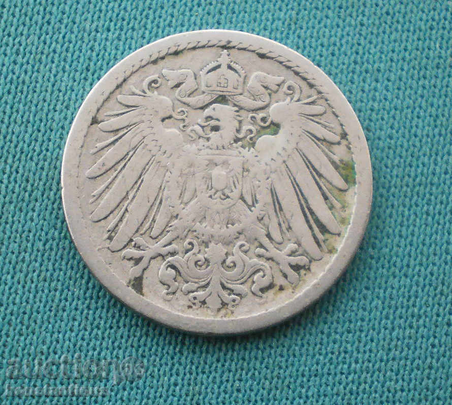 Γερμανικά Imperial Ράιχ 5 πφένιχ 1898 J Σπάνιες (ΚΚΚ) με τιμή € 3.58 | 7.00 BGN