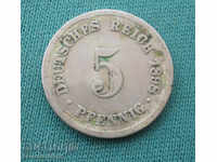 Germany Imperial Reich 5 Phenicia 1898 J Rare (kkk)