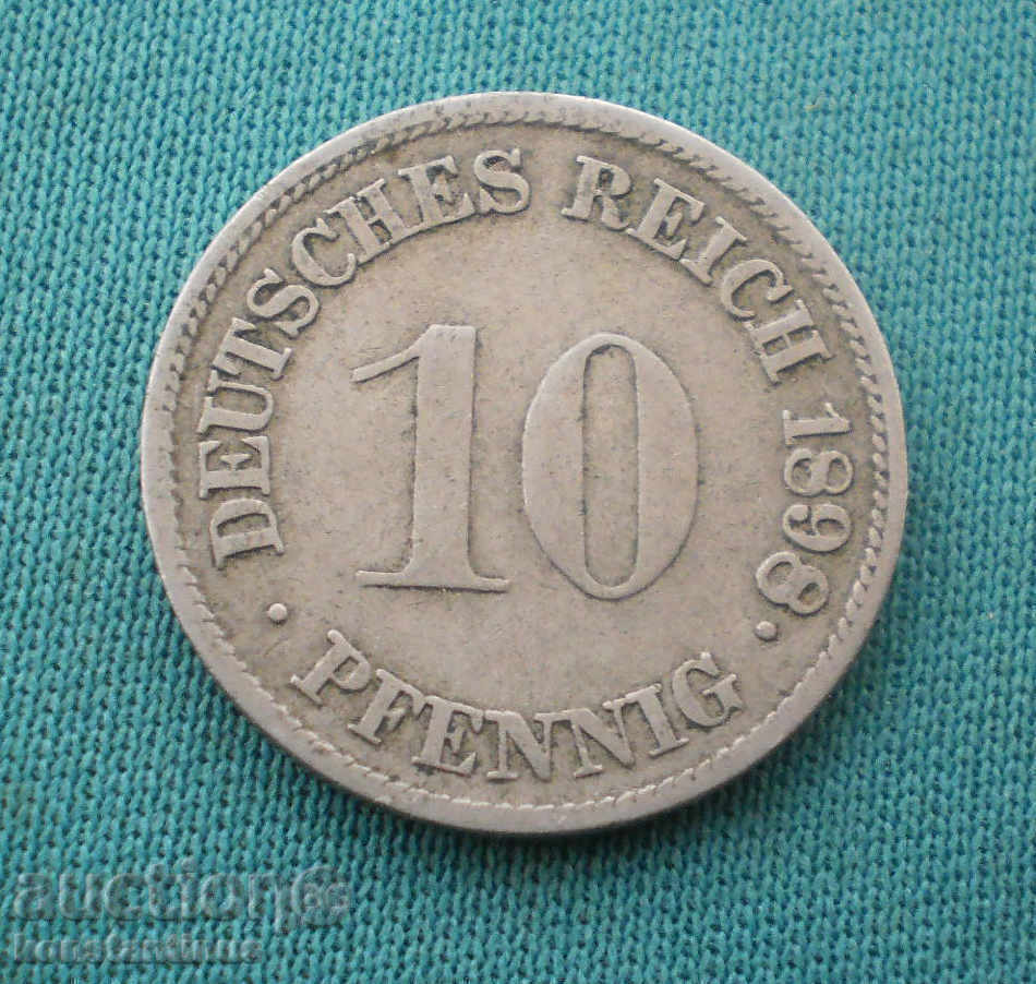 Γερμανικά Imperial Ράιχ 10 pfennig 1898 G Πολύ σπάνιες (ΚΚΚ) με τιμή € 18.92 | 37.00 BGN