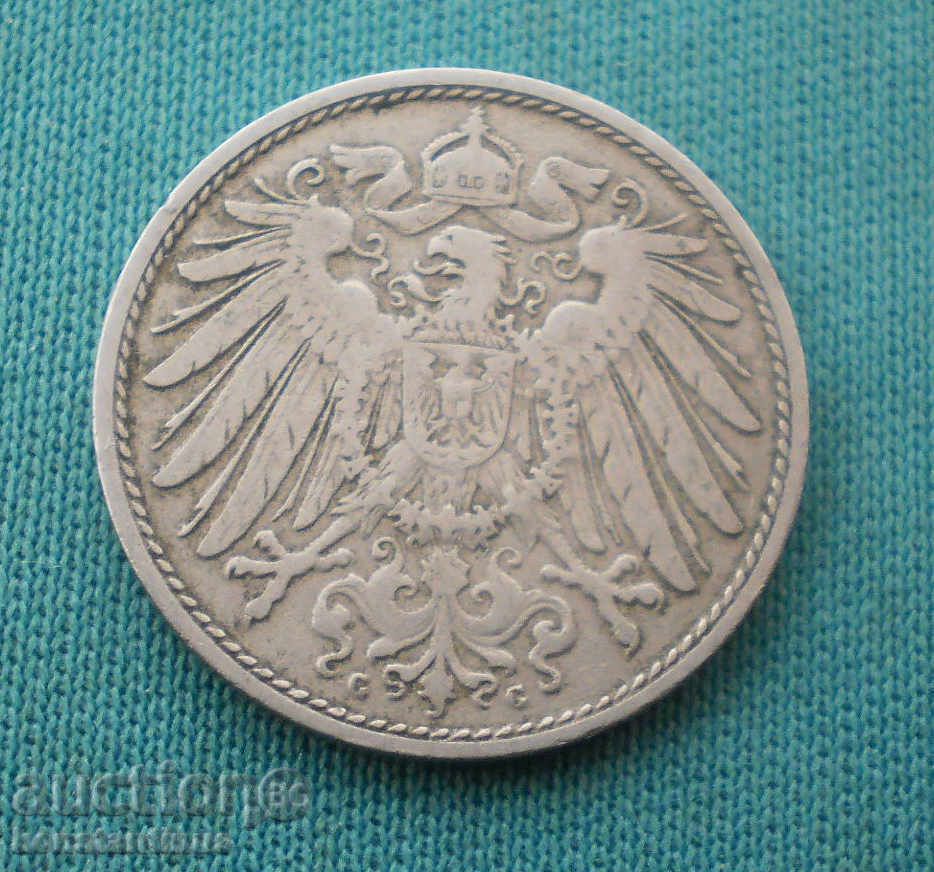 Germany Imperial Reich 10 Phenicia 1898 G Very Rare (kkk)