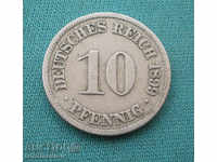 Germany Imperial Reich 10 Pennig 1899 A Rare (kkk)