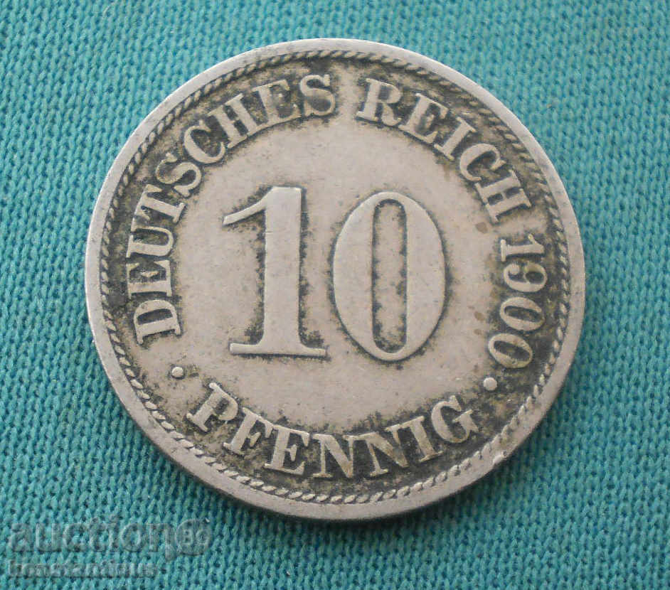 Germany Imperial Reich 10 Phenicia 1900 A Rare (kkk)